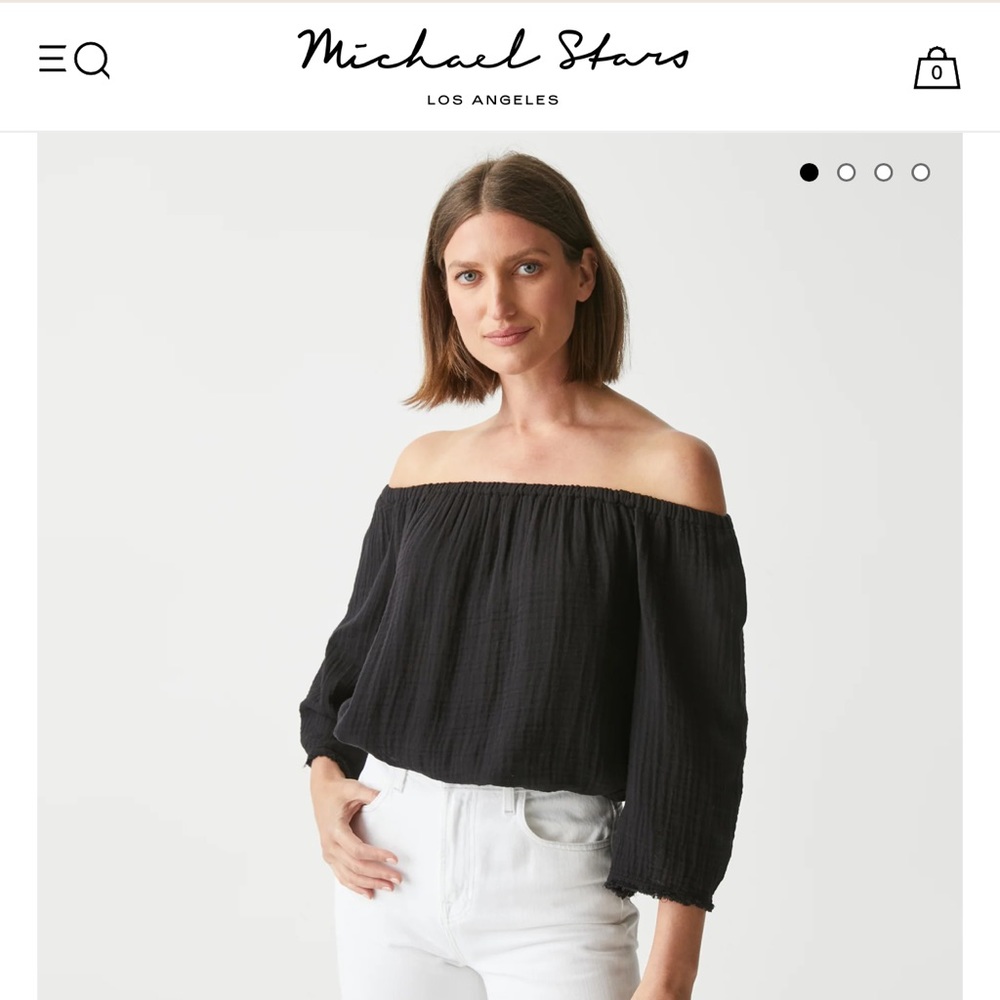 Isabel convertible gauze top